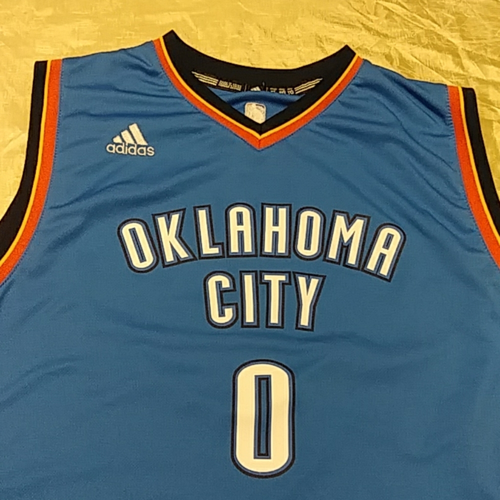 Russell Westbrook Adidas OKC NBA Jersey - Picture 2 of 5